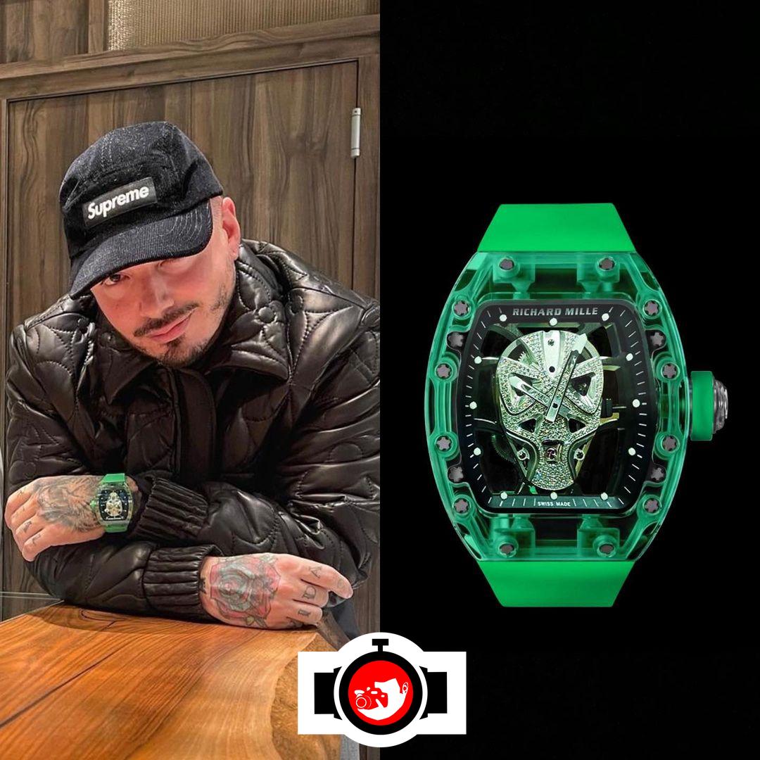 singer J Balvin spotted wearing a Richard Mille RM 52-06