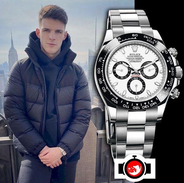footballer Declan Rice spotted wearing a Rolex 