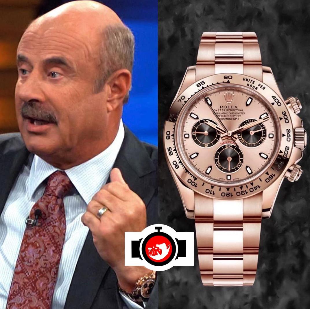 television presenter Phillip Calvin McGraw Dr Phil spotted wearing a Rolex 116505