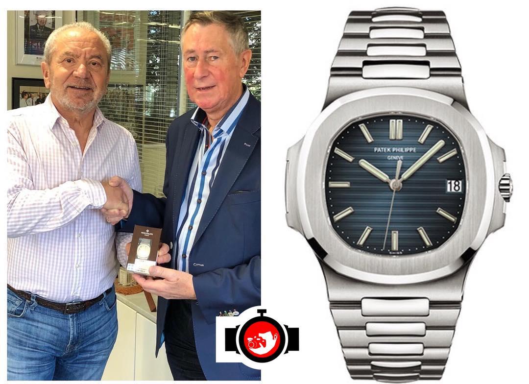business man Alan Sugar spotted wearing a Patek Philippe 5711/1A-010
