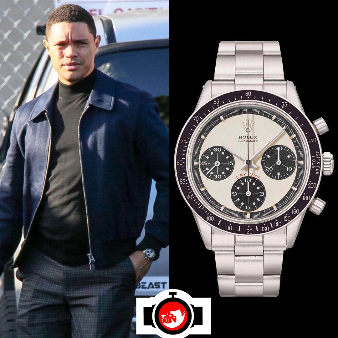 television presenter Trevor Noah spotted wearing a Rolex 6264