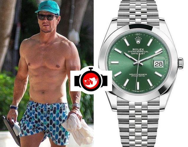actor Mark Wahlberg spotted wearing a Rolex 126300