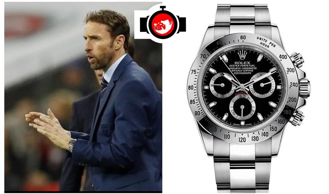 football manager Gareth Southgate spotted wearing a Rolex 116520