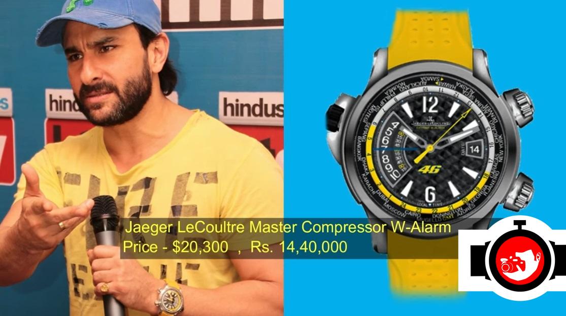 actor Saif Ali Khan spotted wearing a Jaeger LeCoultre 