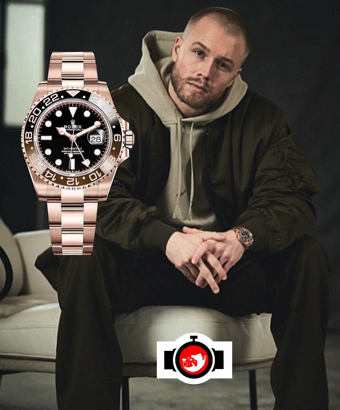 comedian Herman Flesvig spotted wearing a Rolex 