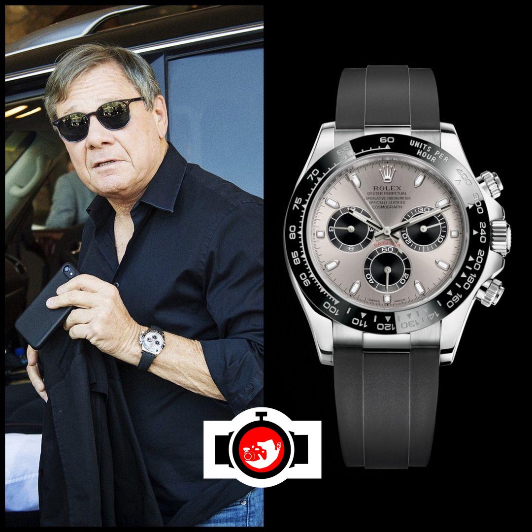 business man Michael Ovitz spotted wearing a Rolex 116519
