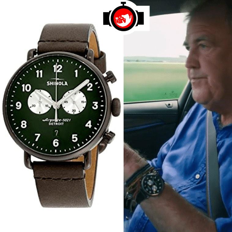 television presenter Jeremy Clarkson spotted wearing a Shinola 