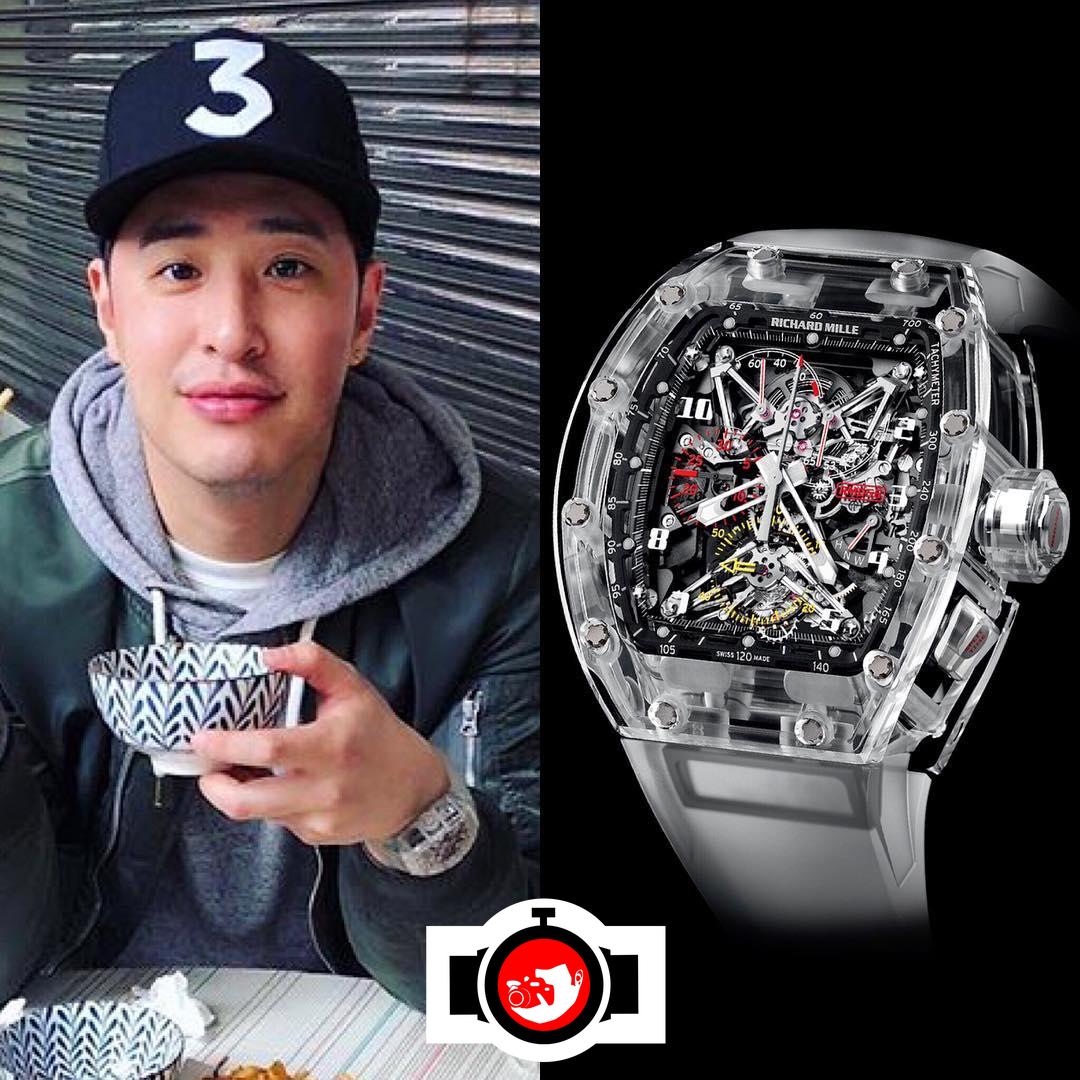 singer Will Pan spotted wearing a Richard Mille RM56