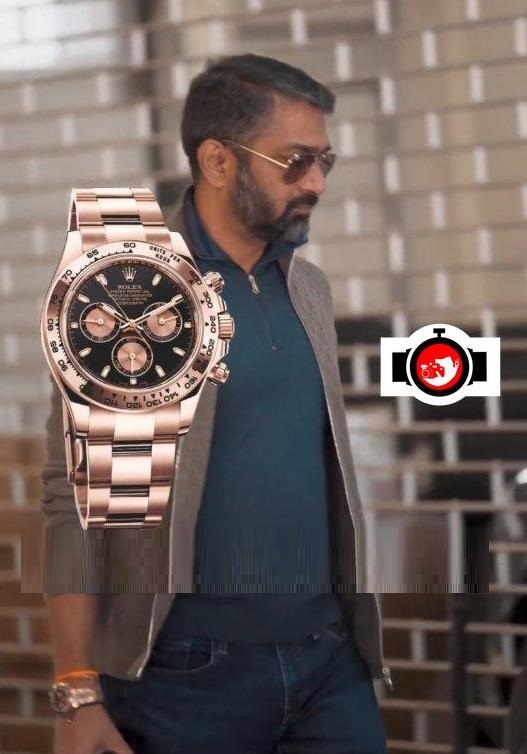 business man Boopesh Reddy spotted wearing a Rolex 116505