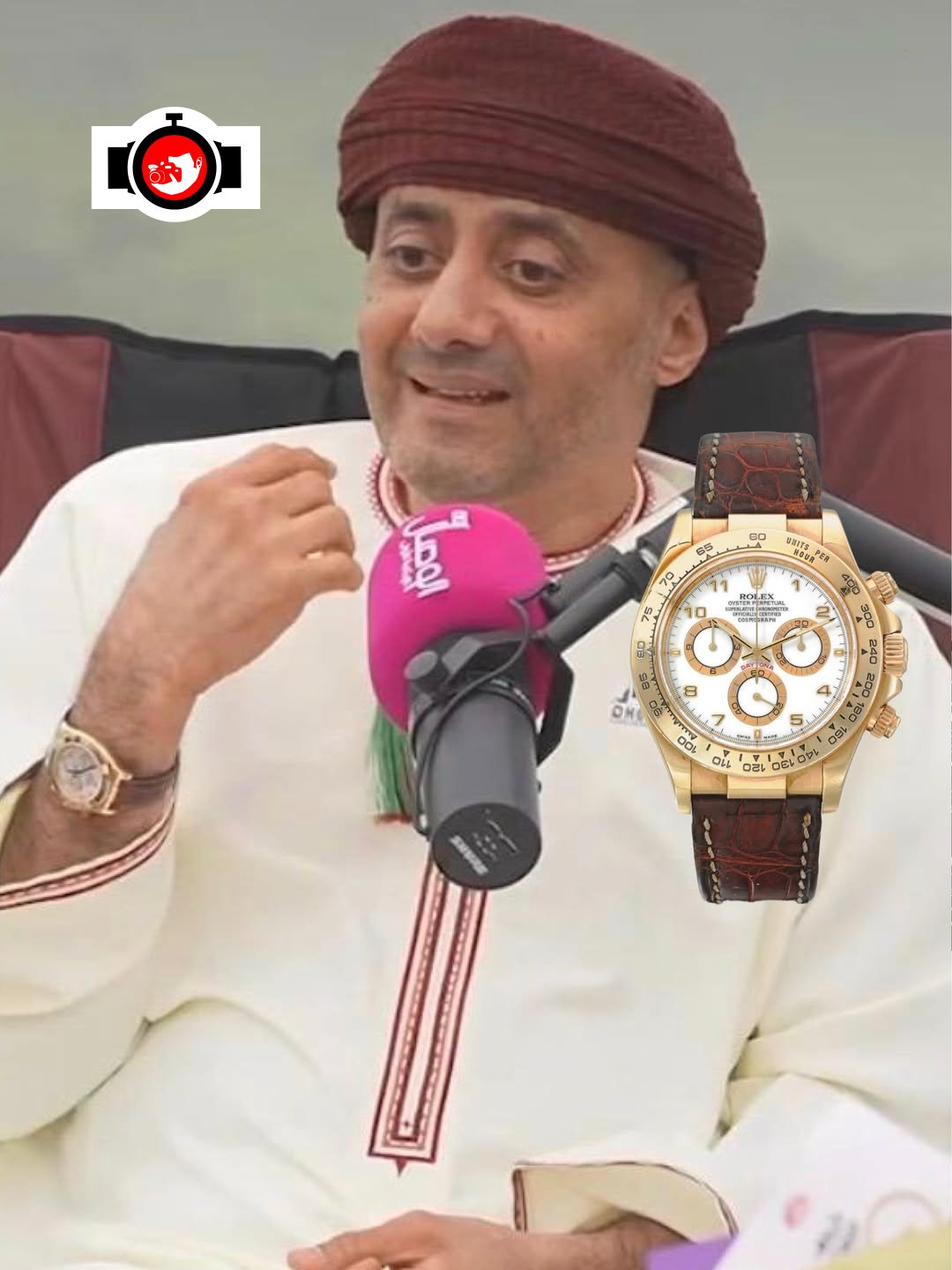 football manager Khalid bin Hamad Al Busaidi spotted wearing a Rolex 116508