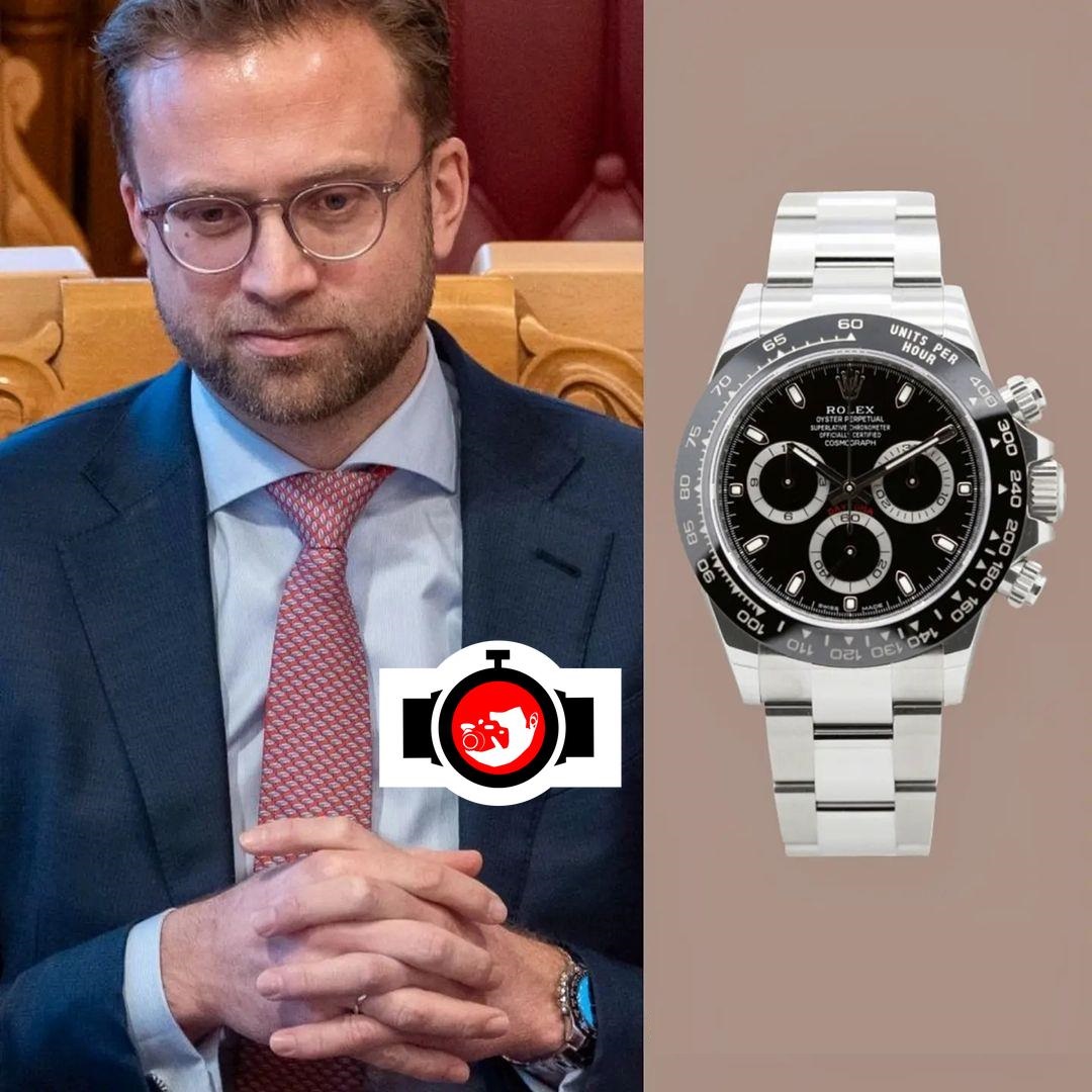 politician Nikolai Astrup spotted wearing a Rolex 116500