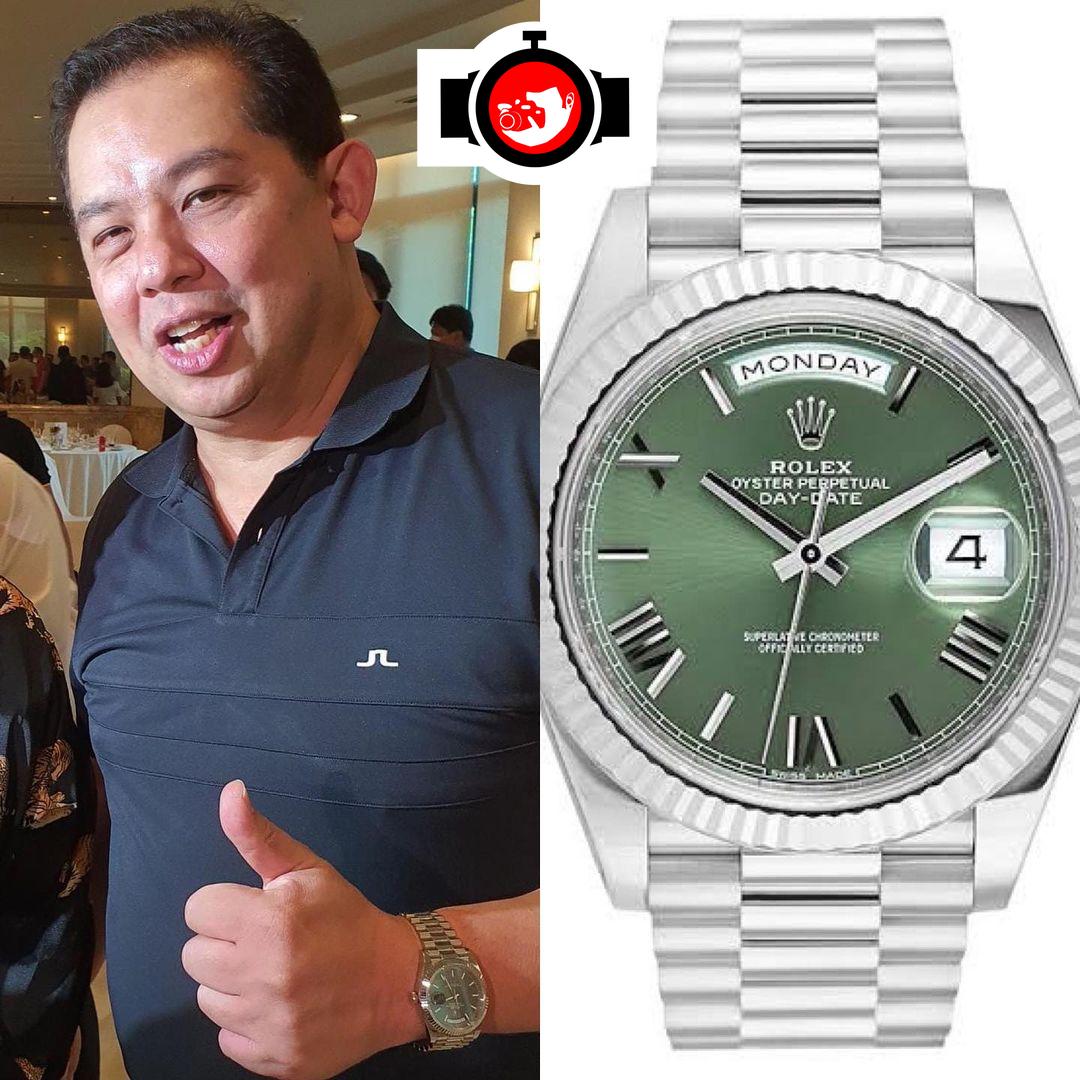 politician Ferdinand Martin Romualdez spotted wearing a Rolex 228239