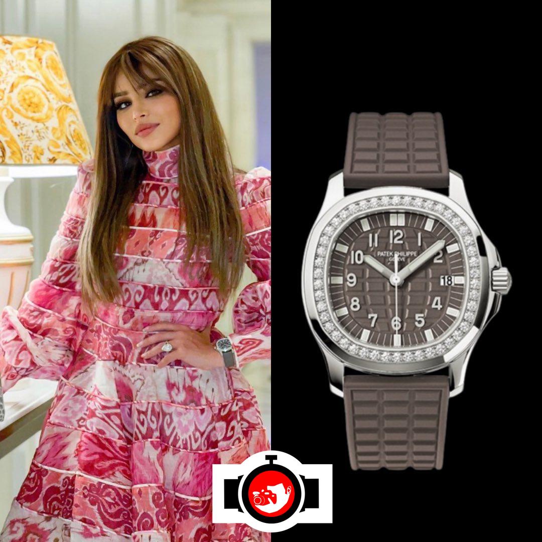 influencer Noha Nabil spotted wearing a Patek Philippe 5067A