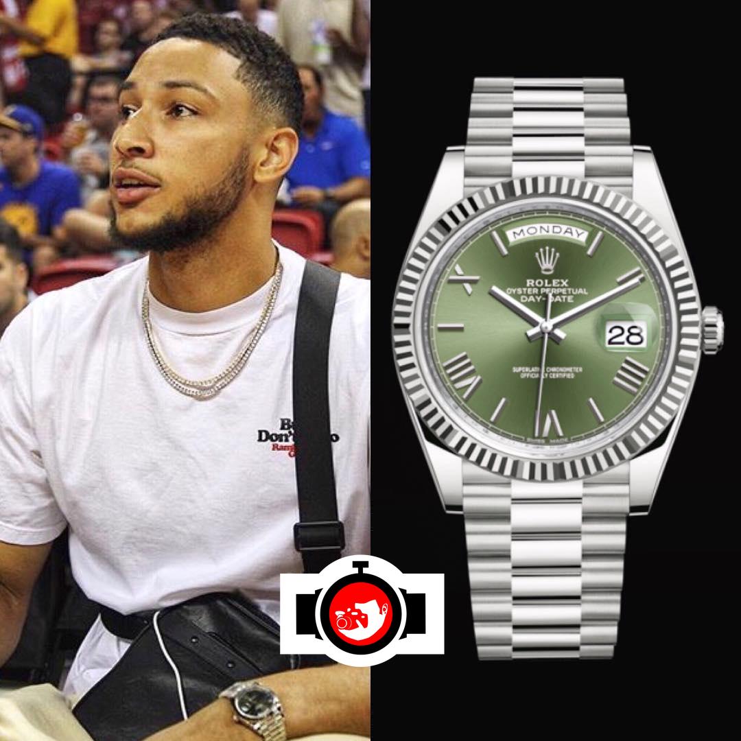 basketball player Ben Simmons spotted wearing a Rolex 