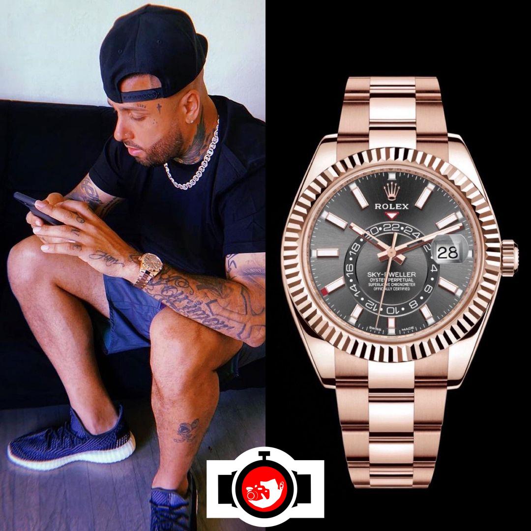 singer Nicky Jam spotted wearing a Rolex 