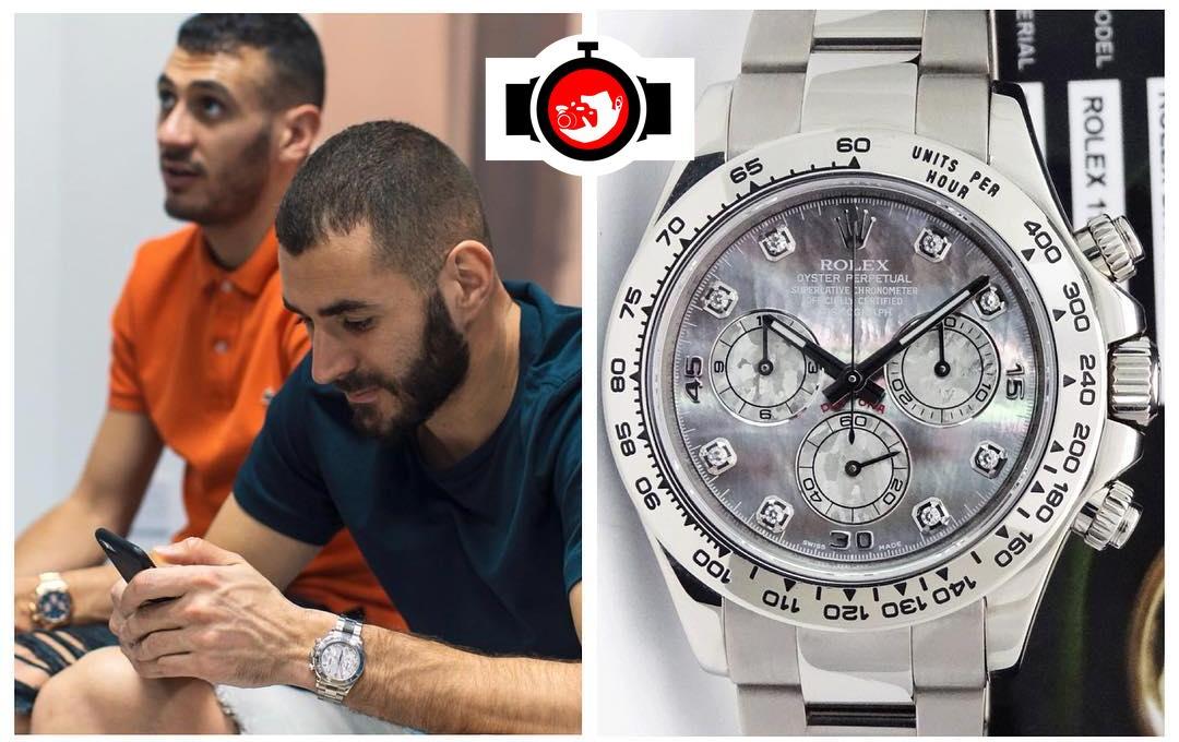 footballer Karim Benzema spotted wearing a Rolex 116509