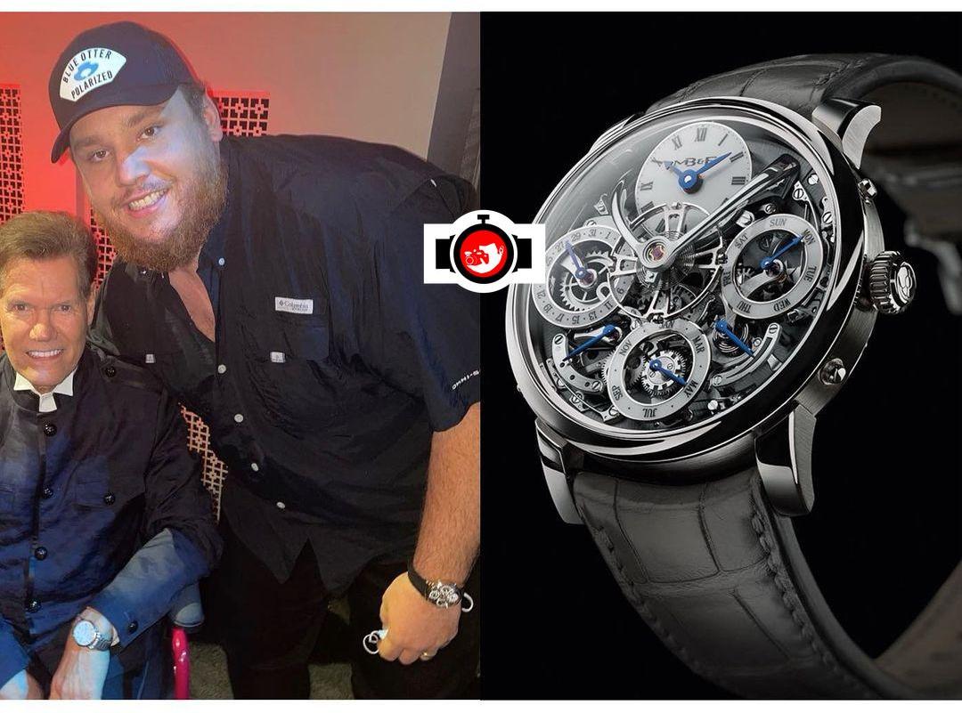 singer Luke Combs spotted wearing a MB&F 