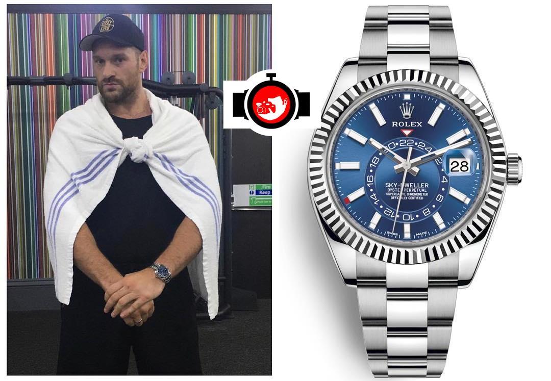 boxer Tyson Fury spotted wearing a Rolex 326934