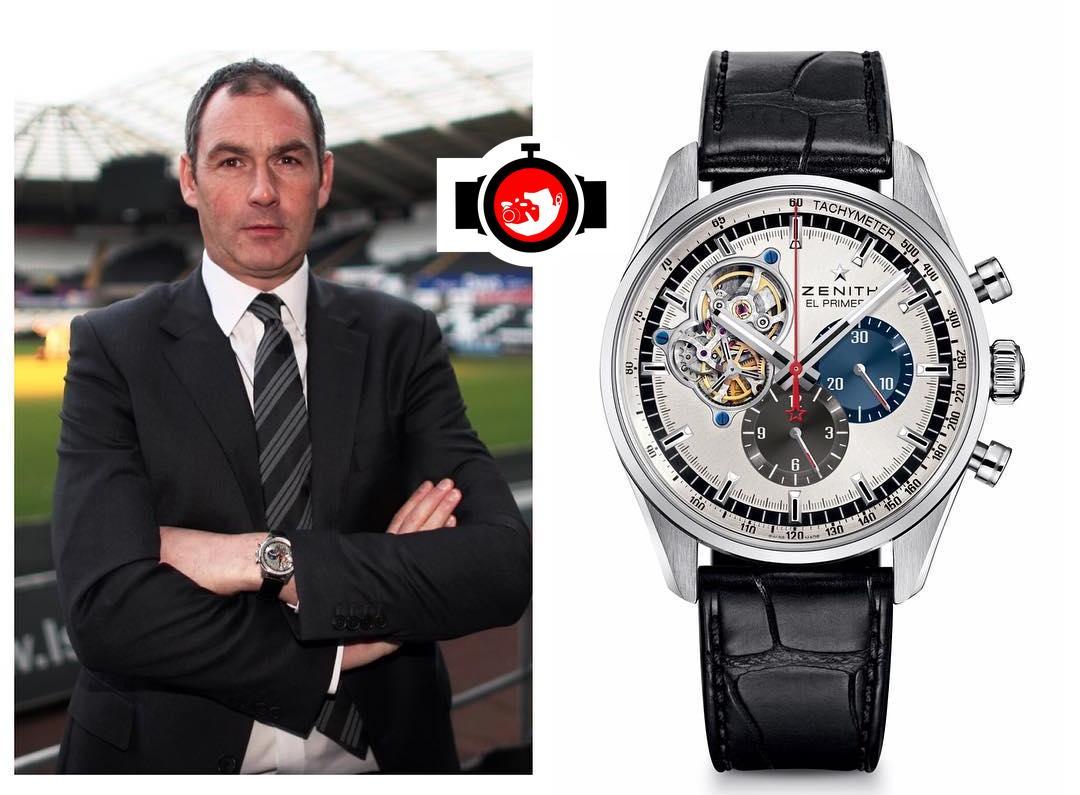 football manager Paul Clement spotted wearing a Zenith 03.2040.4061/69.C496