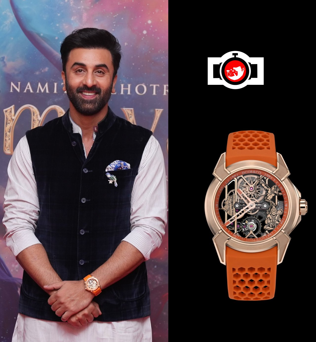 actor Ranbir Kapoor spotted wearing a Jacob & Co. Epic X Ram Janmabhoomi Edition