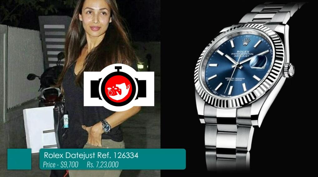 actor Malaika Arora spotted wearing a Rolex 126334