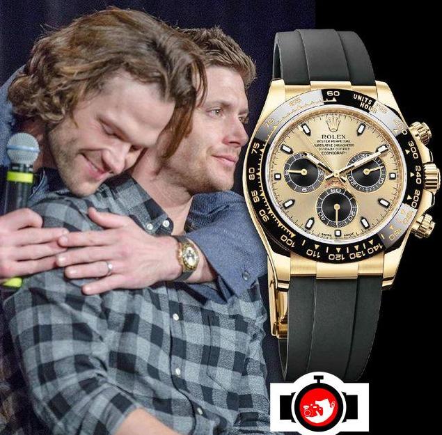 actor Jared Padalecki spotted wearing a Rolex 116518
