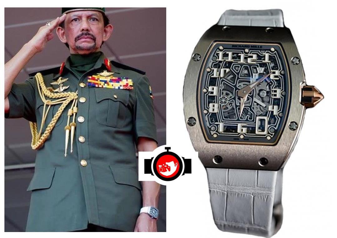 royal Hassanal Bolkiah spotted wearing a Richard Mille RM67