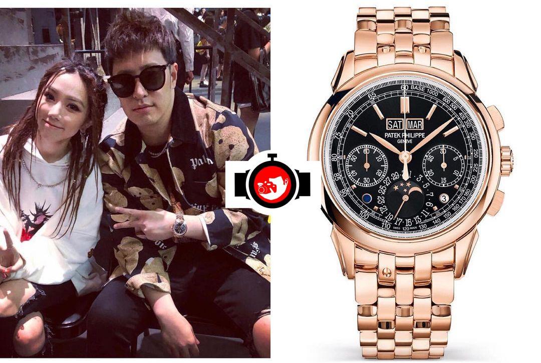 singer Will Pan spotted wearing a Patek Philippe 5270/1R