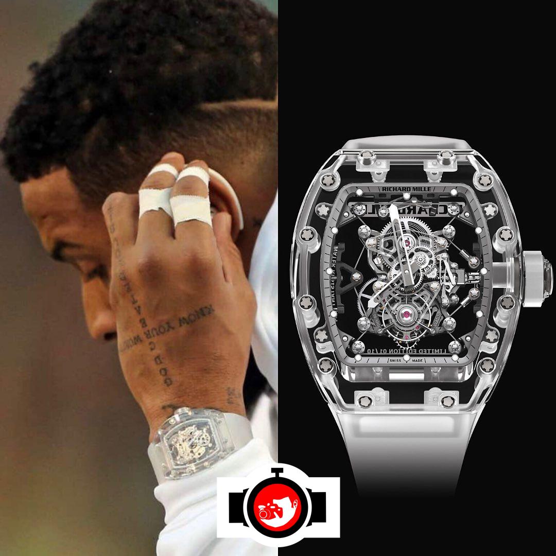 american football player Odell Beckham Jr spotted wearing a Richard Mille RM 56-02