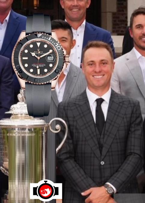 golfer Justin Thomas spotted wearing a Rolex 