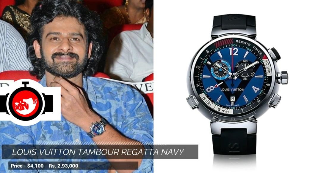 Prabhas's Impressive Watch Collection: Exploring the Louis Vuitton Tambour Regatta Navy