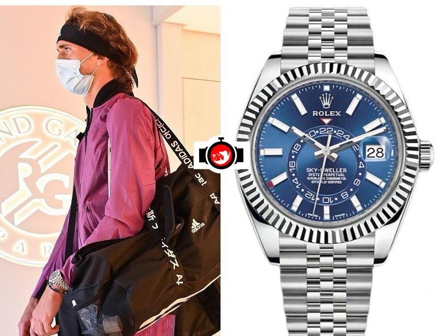 tennis player Alexander Zverev spotted wearing a Rolex 326934