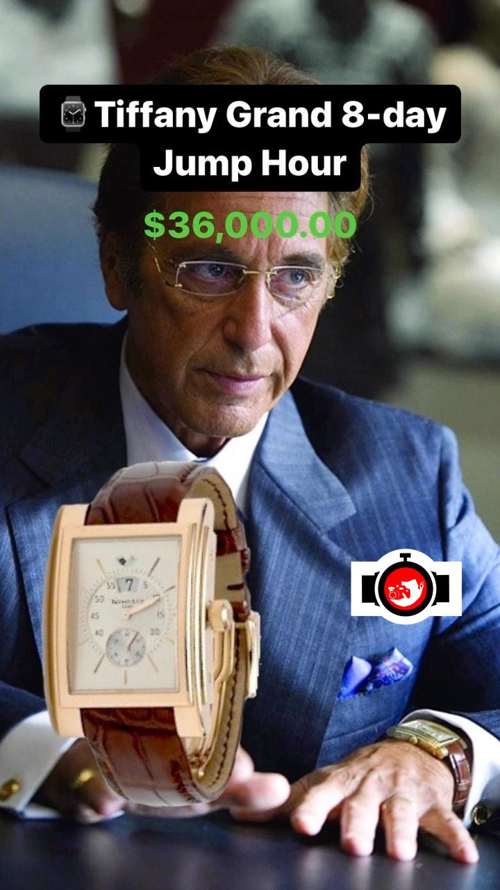 actor Al Pacino spotted wearing a Tiffany & Co Atlas 