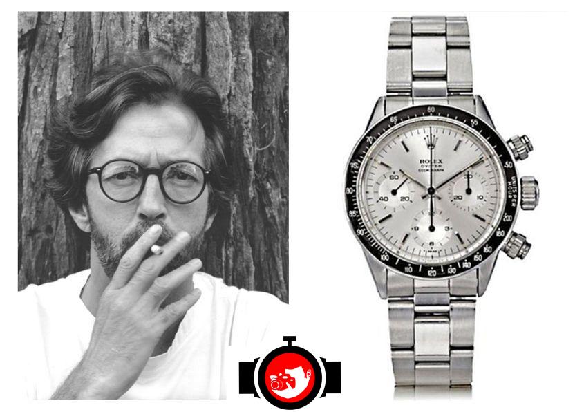 singer Eric Clapton spotted wearing a Rolex 6263