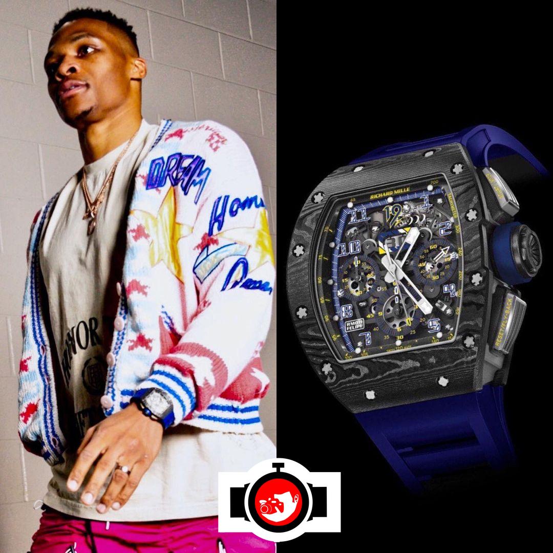 basketball player Russell Westbrook spotted wearing a Richard Mille RM11