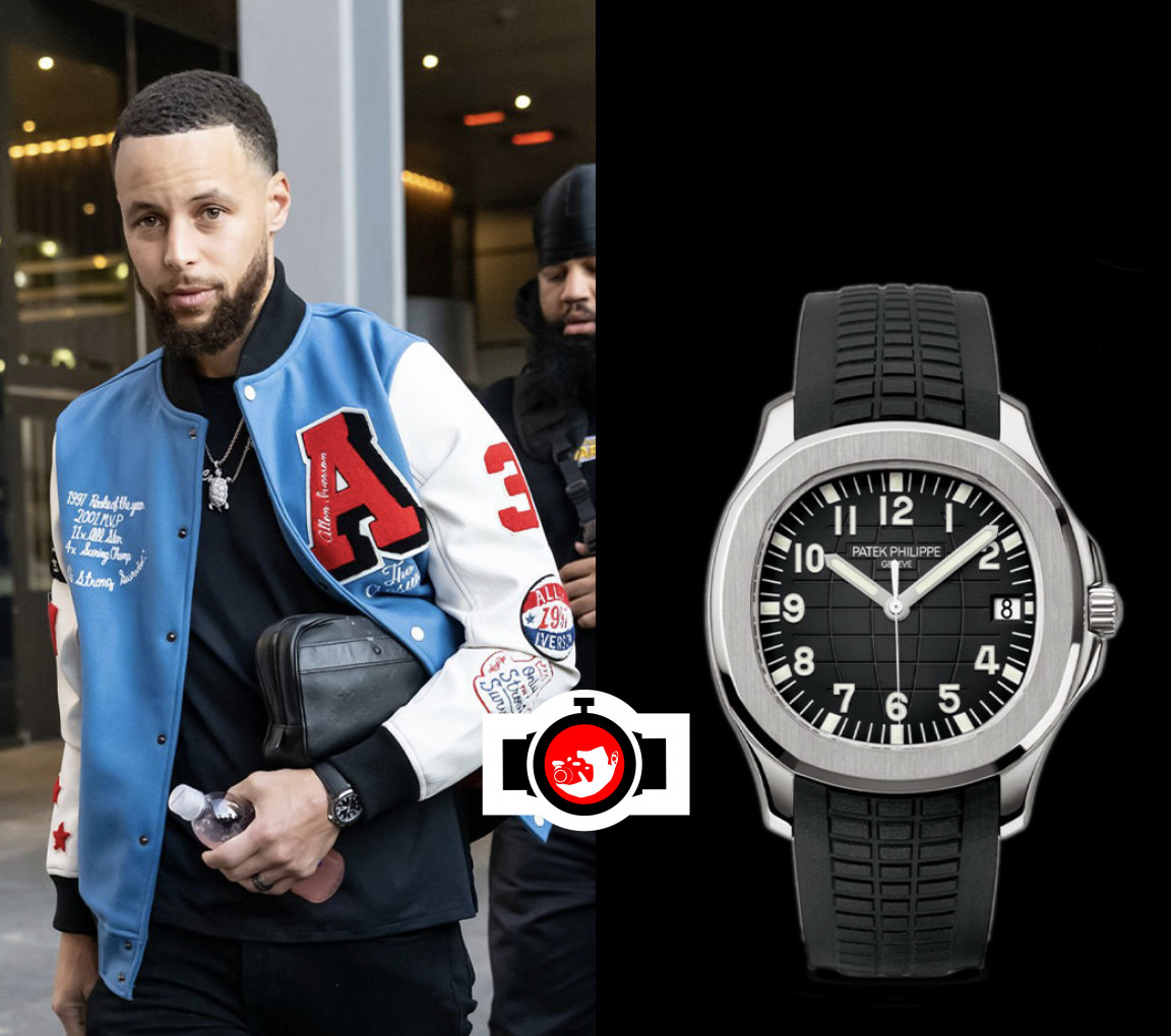 basketball player Stephen Curry spotted wearing a Patek Philippe 5167A