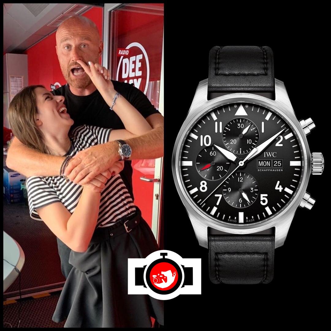 television presenter Rudy Zerbi spotted wearing a IWC IW377710