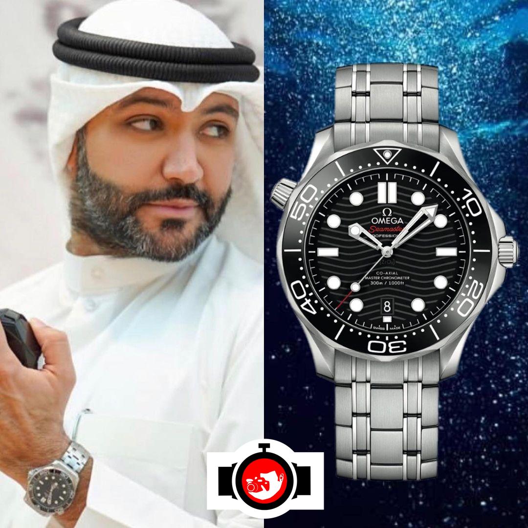 influencer Mohamad Al Amer spotted wearing a Omega 