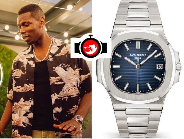 footballer Paul Pogba spotted wearing a Patek Philippe 5811/1G
