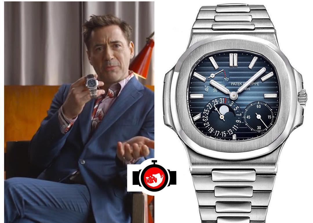 actor Robert Downey Jr spotted wearing a Patek Philippe 5712-1A