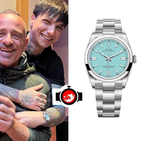 singer Ultimo spotted wearing a Rolex 126000