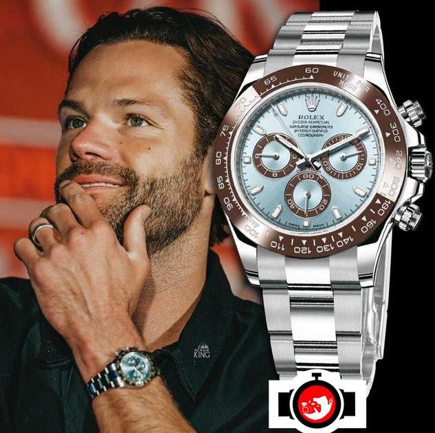 actor Jared Padalecki spotted wearing a Rolex 