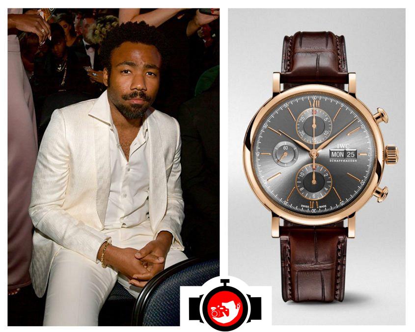 actor Donald Glover spotted wearing a IWC 