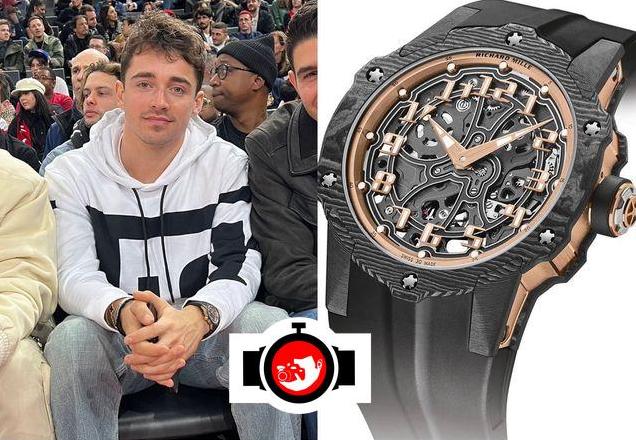 pilot Charles Leclerc spotted wearing a Richard Mille RM 33-02