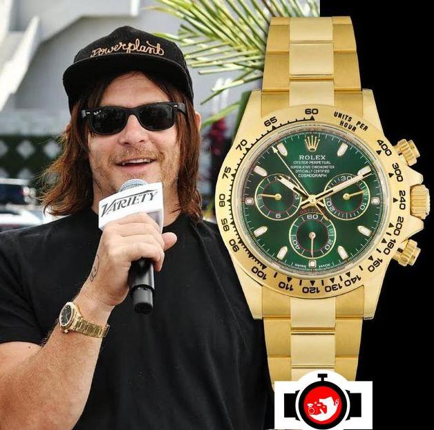 actor Norman Reedus spotted wearing a Rolex 116508