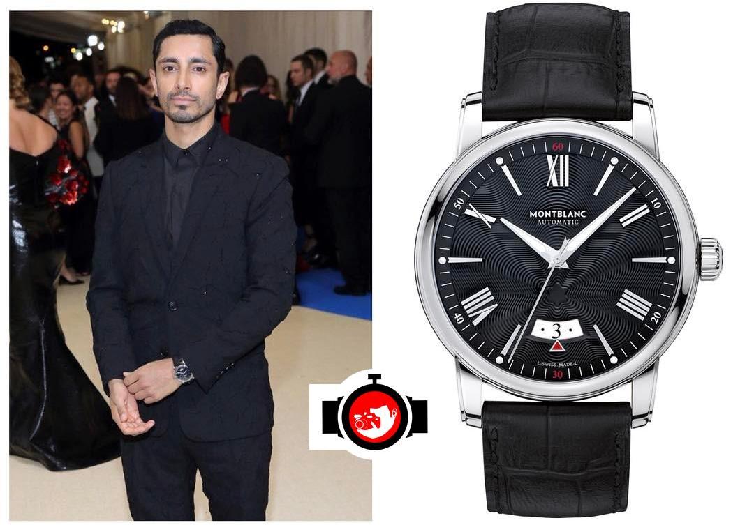 actor Riz Ahmed spotted wearing a Montblanc 