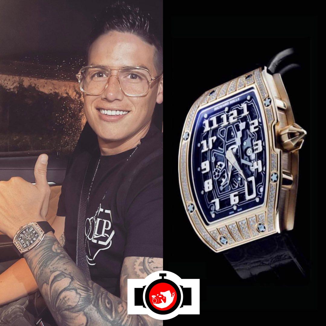 footballer James Rodriguez spotted wearing a Richard Mille RM 67-01