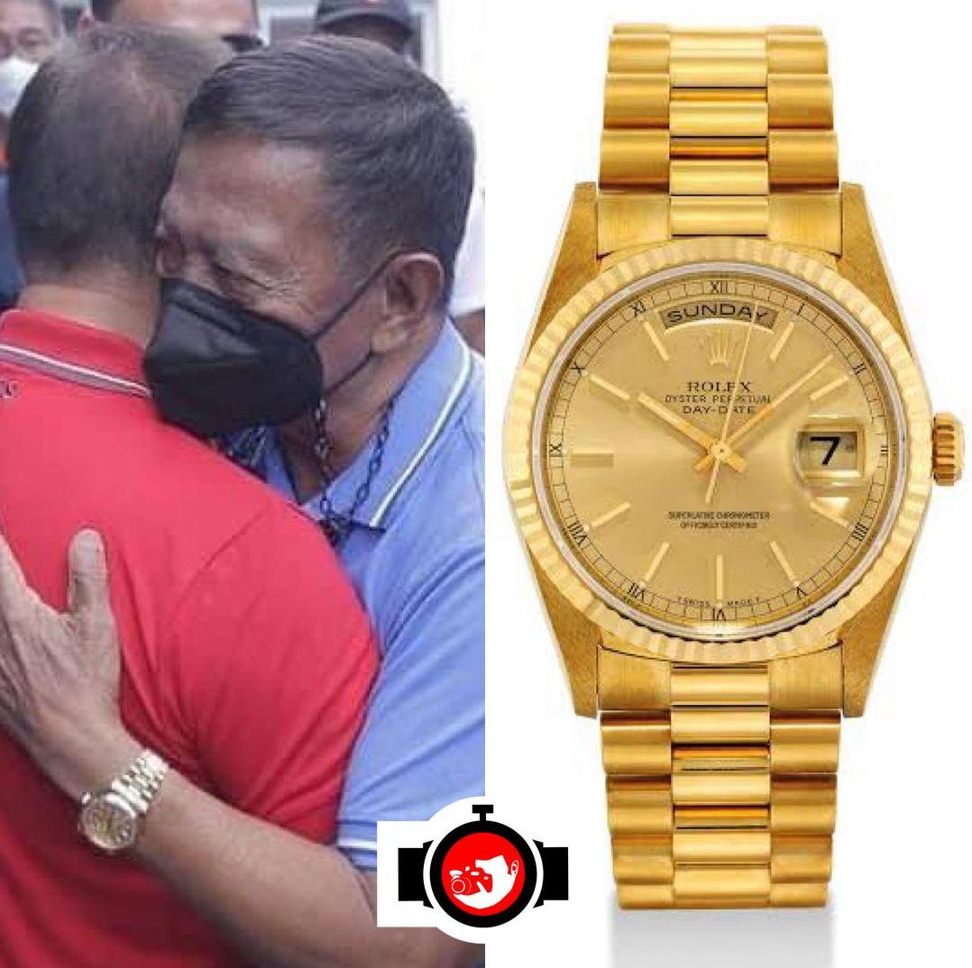 politician Jejomar Binay spotted wearing a Rolex 