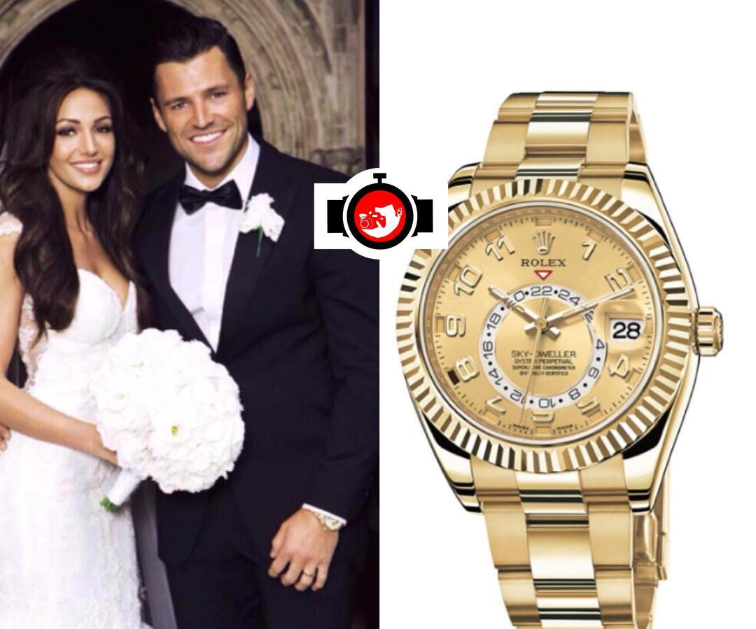 actor Mark Wright spotted wearing a Rolex 