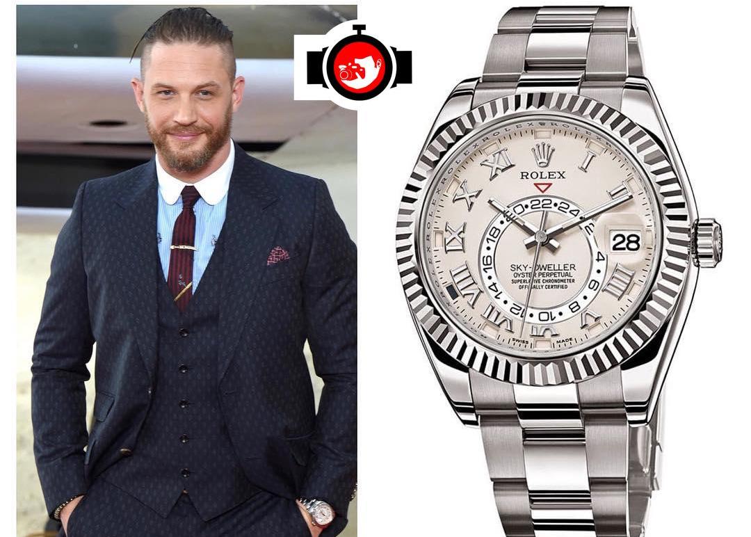 Tom Hardy's Watch Collection: The Luxurious 18K White Gold Rolex Skydweller